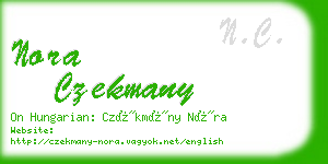 nora czekmany business card